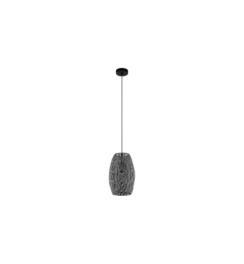 EGLO - Leuchten Lampe suspendue RIYADH 1x E27, Noir