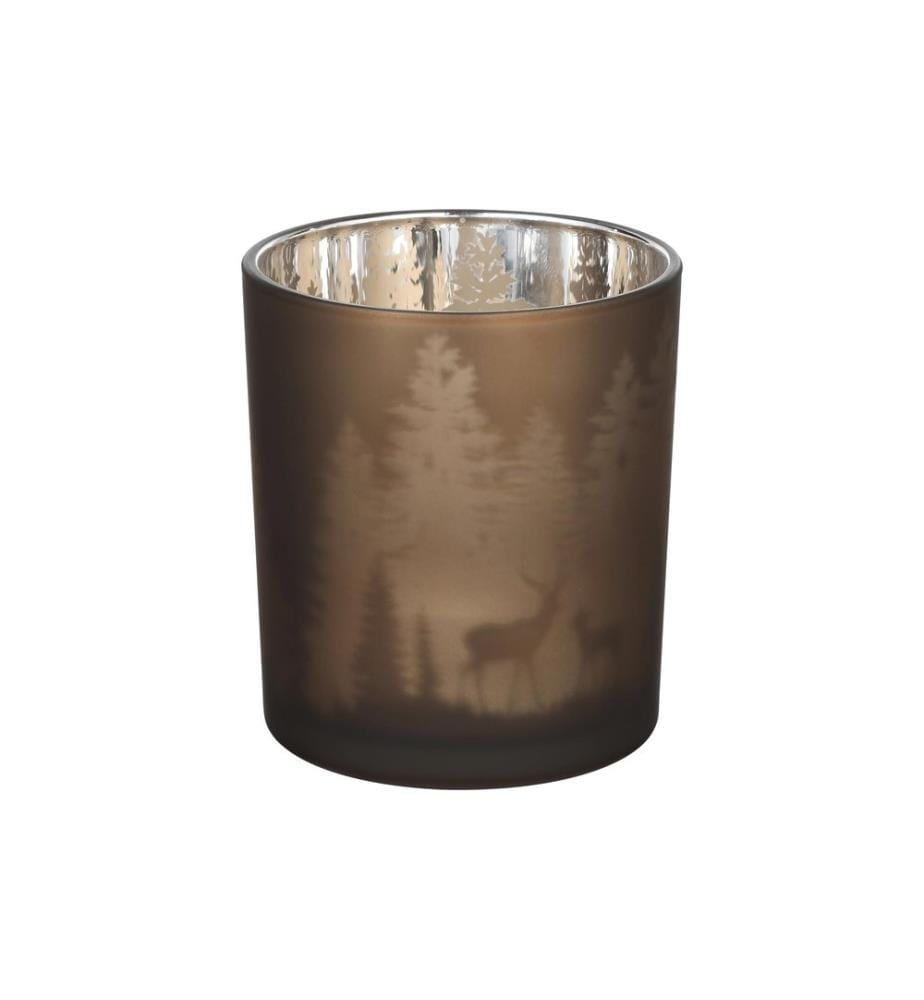 EGLO - Winterlandschaft Lukut 10 cm Dunkelbraun, Glas