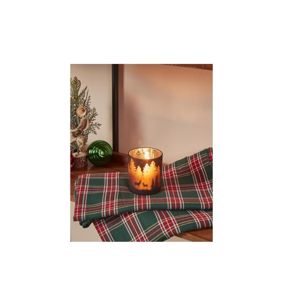 EGLO - Winterlandschaft Lukut 10 cm Dunkelbraun, Glas