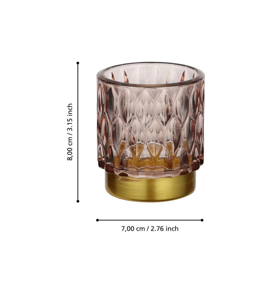EGLO - Windlicht Bezamby Gold/Rosa