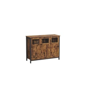 VASAGLE - Commode look industriel 100 x 75 cm, Brun