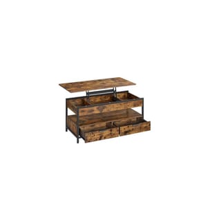 VASAGLE - Table basse 100 x 50 cm, Brun/Noir