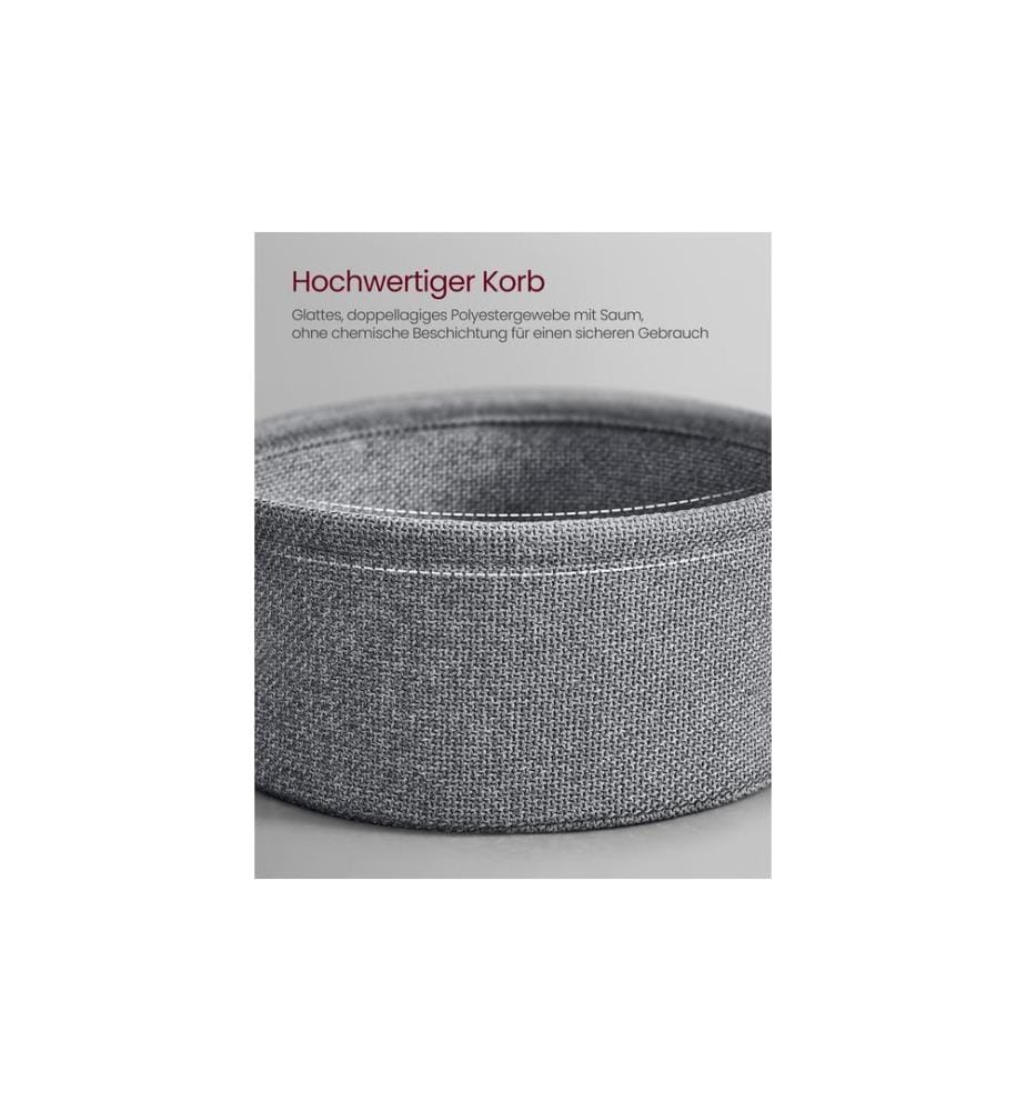 VASAGLE - Table basse 75 x 45 cm, Gris/Noir