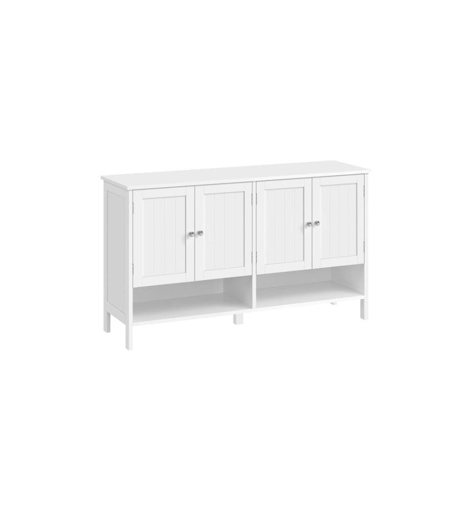 VASAGLE - Armoire à chaussures Style maison de campagne 120 x 70 cm, Blanc