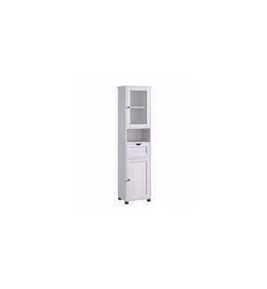 VASAGLE - Vitrine Style maison de campagne 40 x 165 cm, Blanc