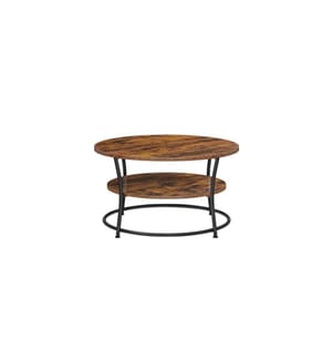 VASAGLE - Table basse 80 x 46.5 cm, Brun/Noir