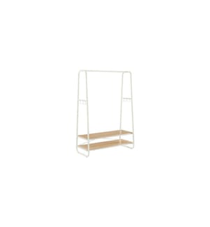 VASAGLE - Porte-manteau 100 x 160 cm, Brun/Blanc