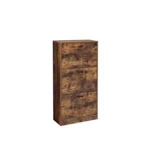 VASAGLE - Armoire à chaussures avec 3 volets 60 x 120 cm, Brun