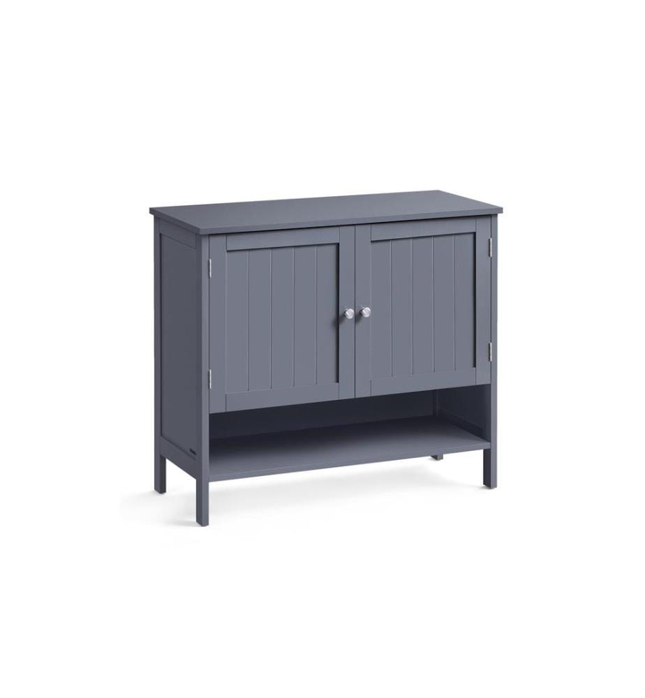 VASAGLE - Schuhschrank Landhausstil 80 x 70 cm, Grau