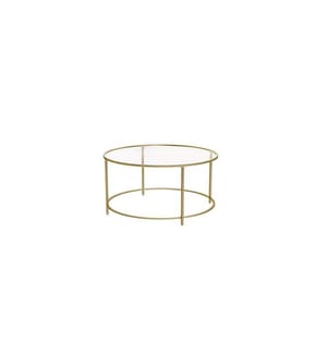 VASAGLE - Table basse 84 x 45,5 cm, Doré