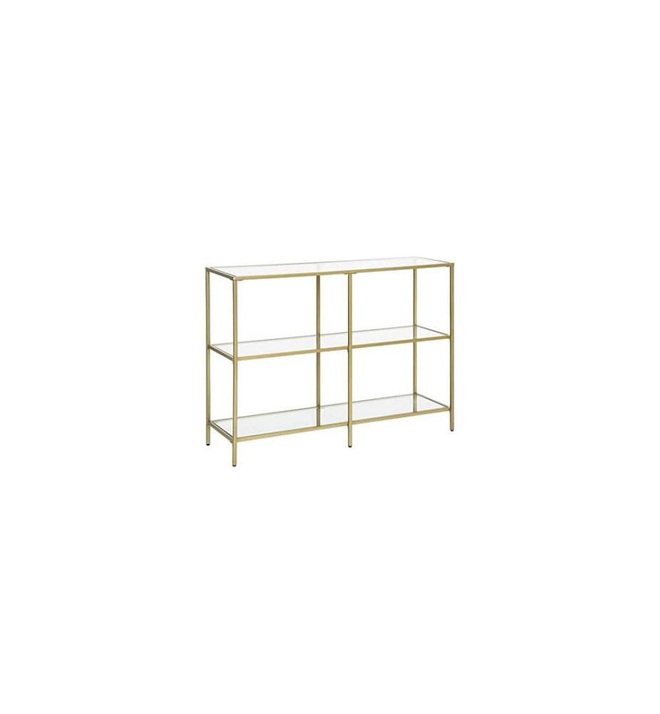 VASAGLE - Table console 100 x 30 x 73 cm, Doré