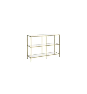 VASAGLE - Table console 100 x 30 x 73 cm, Doré