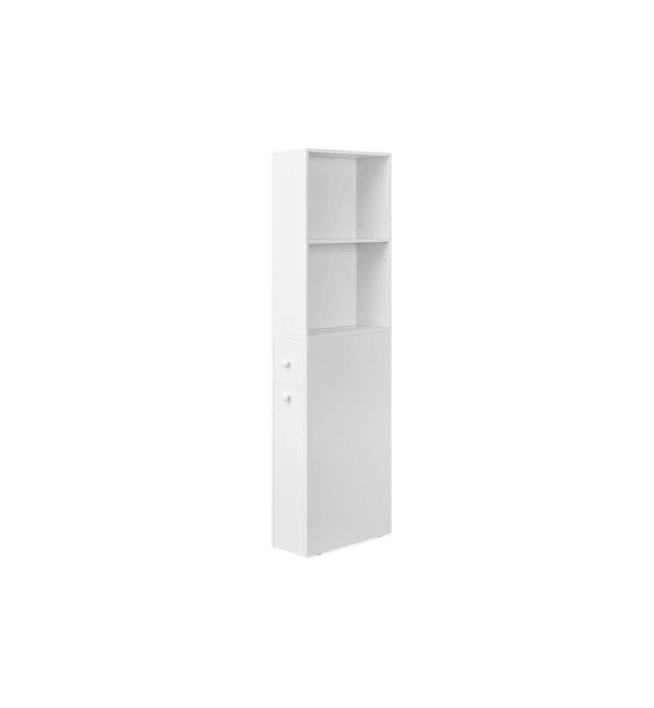 VASAGLE - Badezimmerschrank mit Schublade 40 x 134.4 cm, Weiss