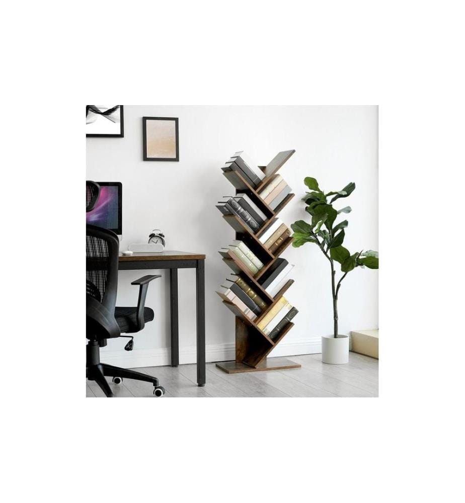 VASAGLE - Regal Tree 50 x 141.5 cm, Braun