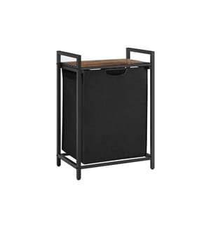 VASAGLE - Wäschekorb  mit Ablage 65 l, Schwarz