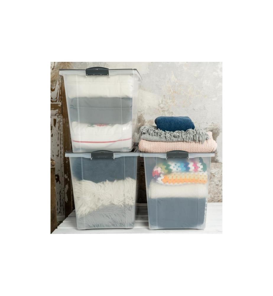 ROTHO - Boîte de rangement COMPACT Gris, 3 pcs.