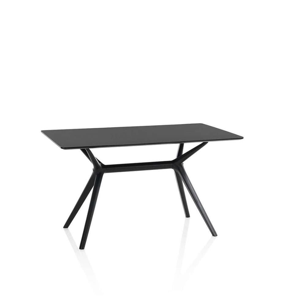 TFT Snake table 130 x 80 x 78 cm - Black | DeinDeal