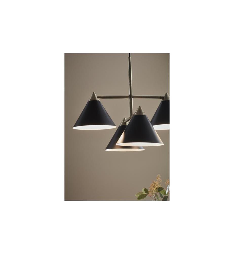 Markslöjd Lampe suspendue Klint, 4 x E14, max. 40W, noir/antique