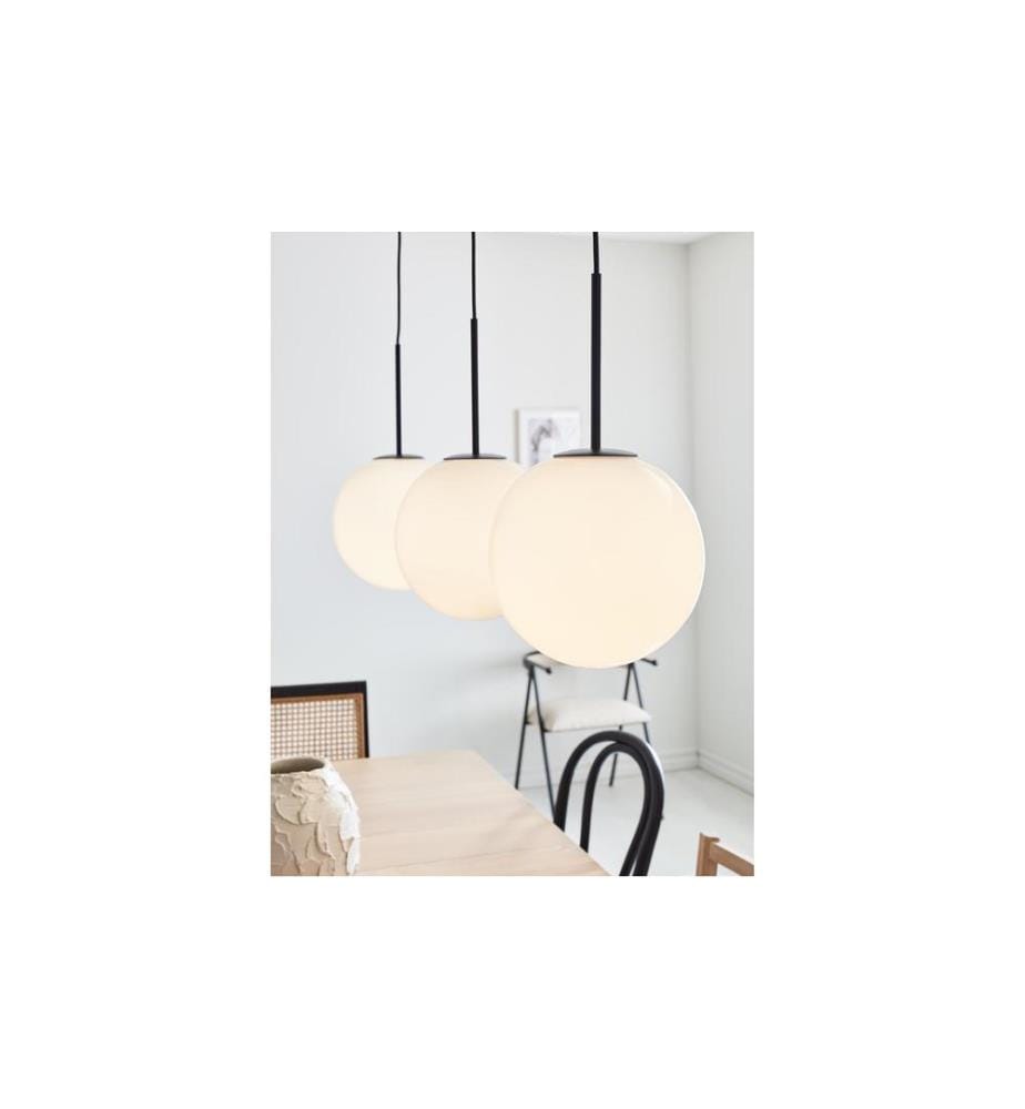 Markslöjd Lampe suspendue Dione, 3 x E14, blanc/noir