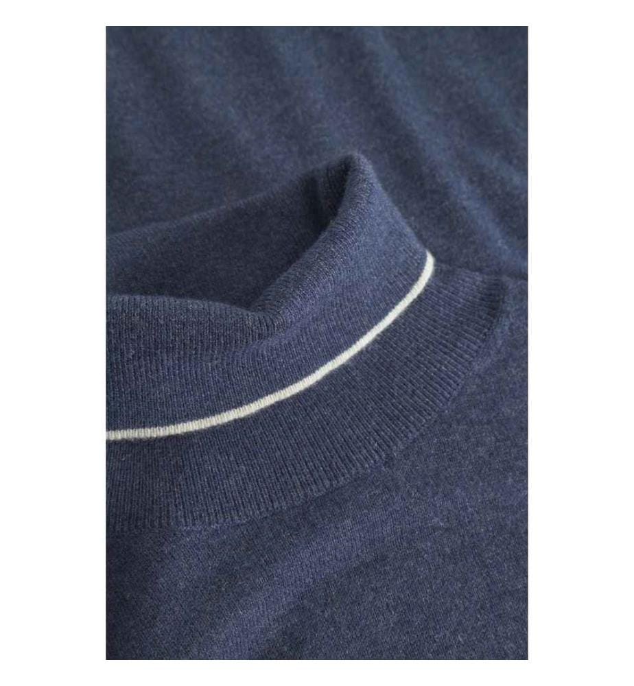 Rollkragenpullover - Navy