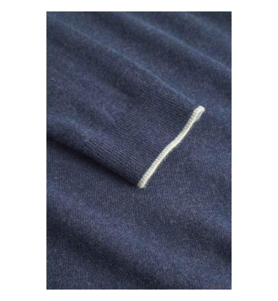 Rollkragenpullover - Navy