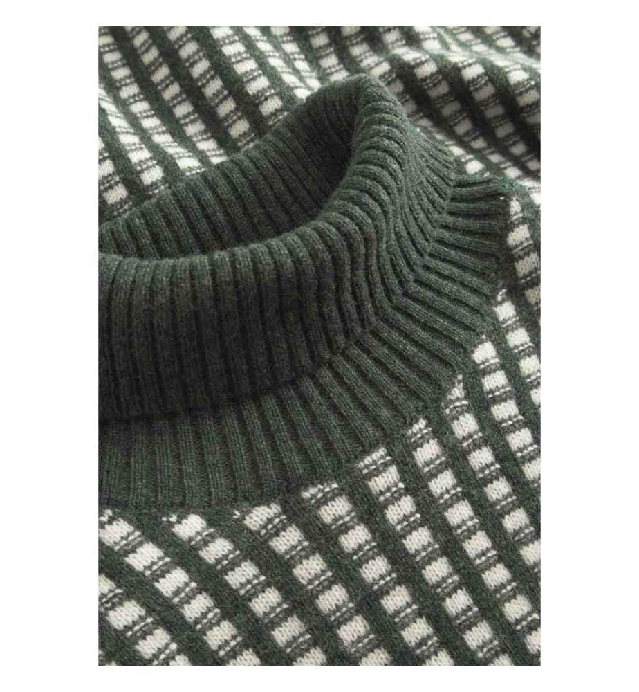 Rollkragenpullover - Yucca-Offwhite