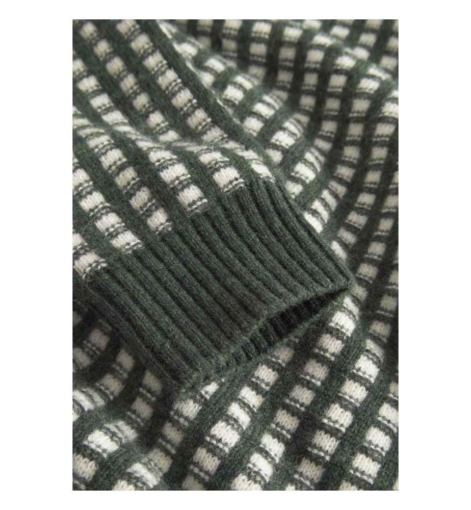 Rollkragenpullover - Yucca-Offwhite
