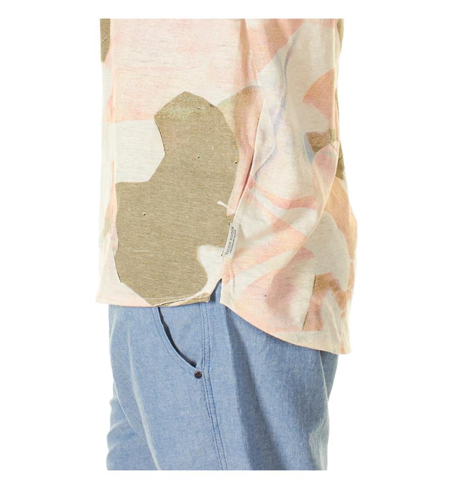 T-Shirt - Beige Et Rose Clair