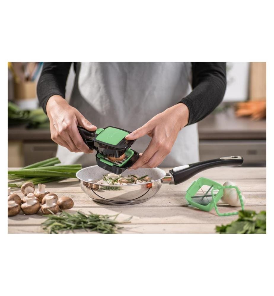 GENIUS - Gemüseschneider Nicer Dicer Quick 7-teilig, Grün