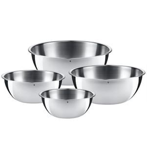 WMF - Kits de bol mélangeur Gourmet 1 l/1.5 l/2.5 l/3.5 l, Argenté