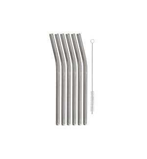 WMF - Strohhalm Baric 22 cm gebogen, 6 Stück, Transparent
