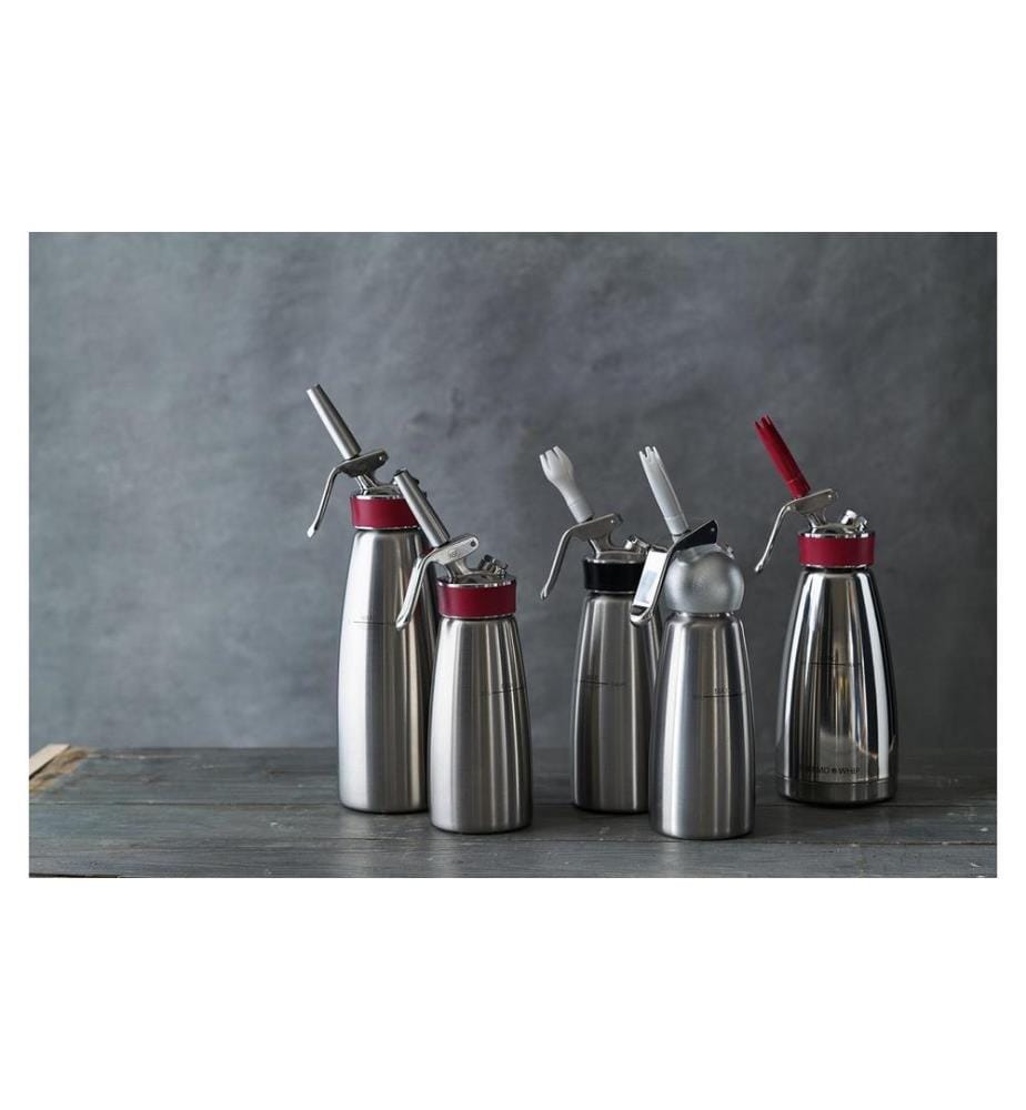 KISAG - Souffleurs de crème Whipper Basic 0.5 l, Argenté