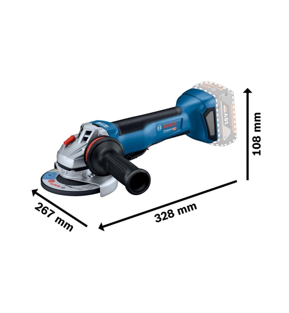 BOSCH - Professional Meuleuse d'angle GWS 18 V-10 P