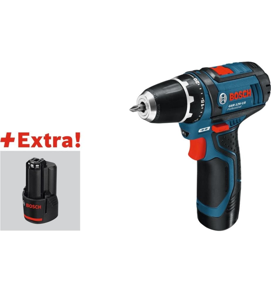 BOSCH - Professional Set di utensili per batteria GSR 12 V-15
