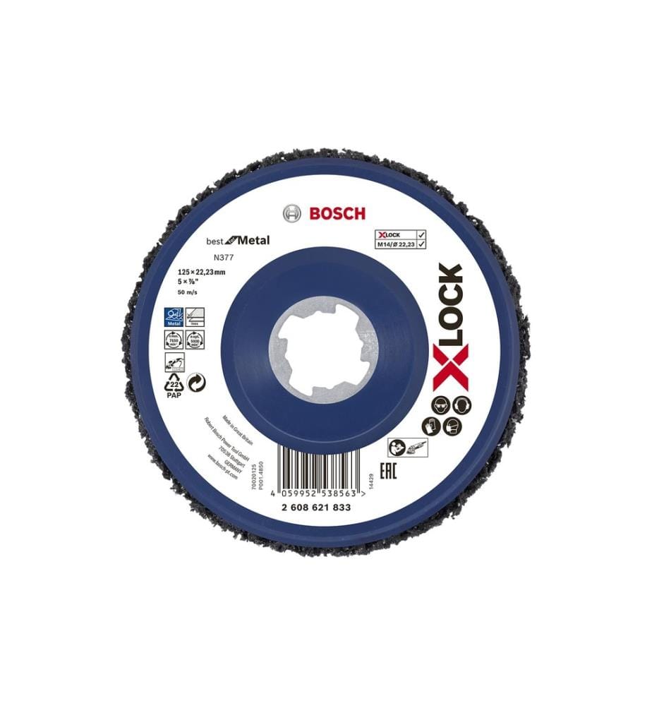 BOSCH - Professional N377 Disque de nettoyage X-LOCK 125 mm