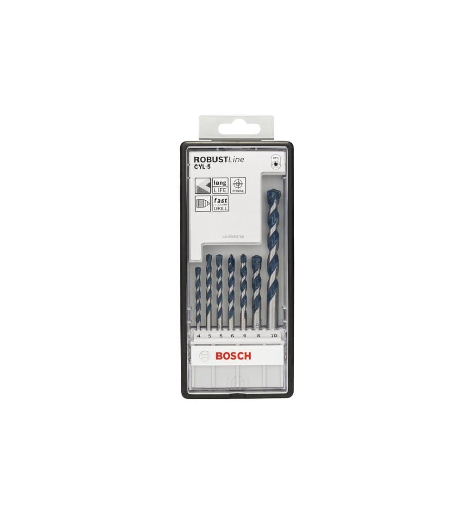 BOSCH - Professional Betonbohrer-Set CYL-5, 4 - 10 mm, 7-teilig