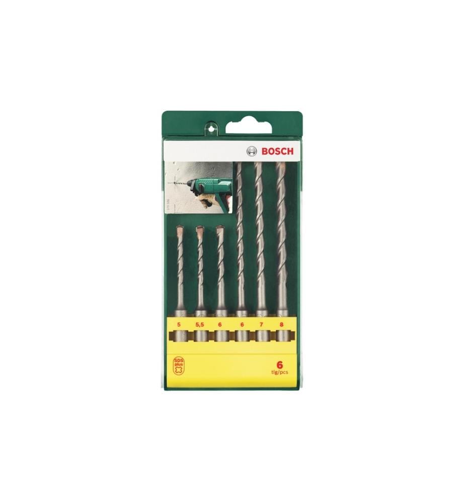 BOSCH - Kits de forets marteaux SDS plus, 6 pièces