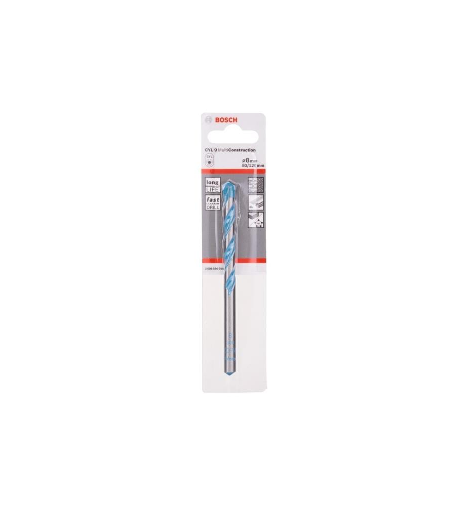 BOSCH - Professional Foret pour maçonnerie/béton CYL-9 MultiConst 8 x 80 x 120 mm