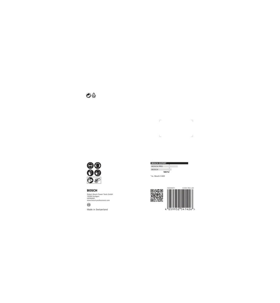 BOSCH - Professional Papier de verre EXPERT C470, 125 mm, G 60, 5 pcs.