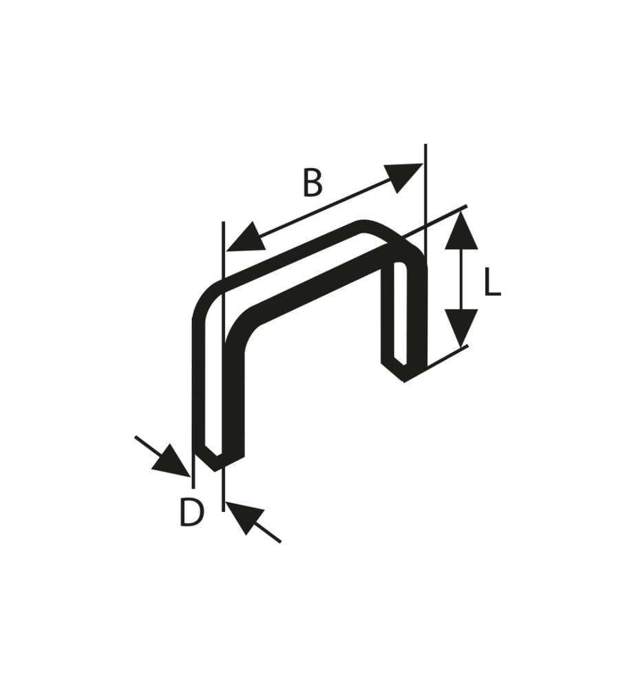 BOSCH - Professional Agrafe à fil fin type 53 11.4 x 0.74 x 8 mm