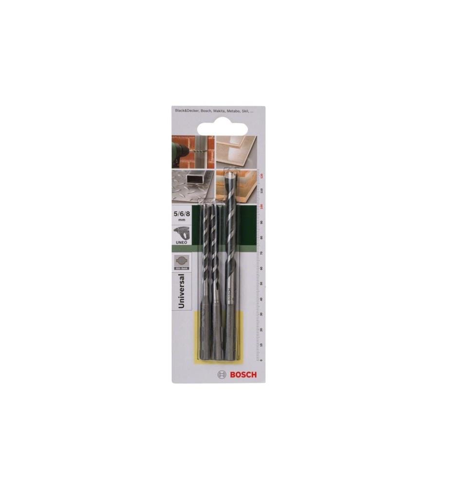 BOSCH - Kits de multiforets Universal SDS-Quick 3 parties