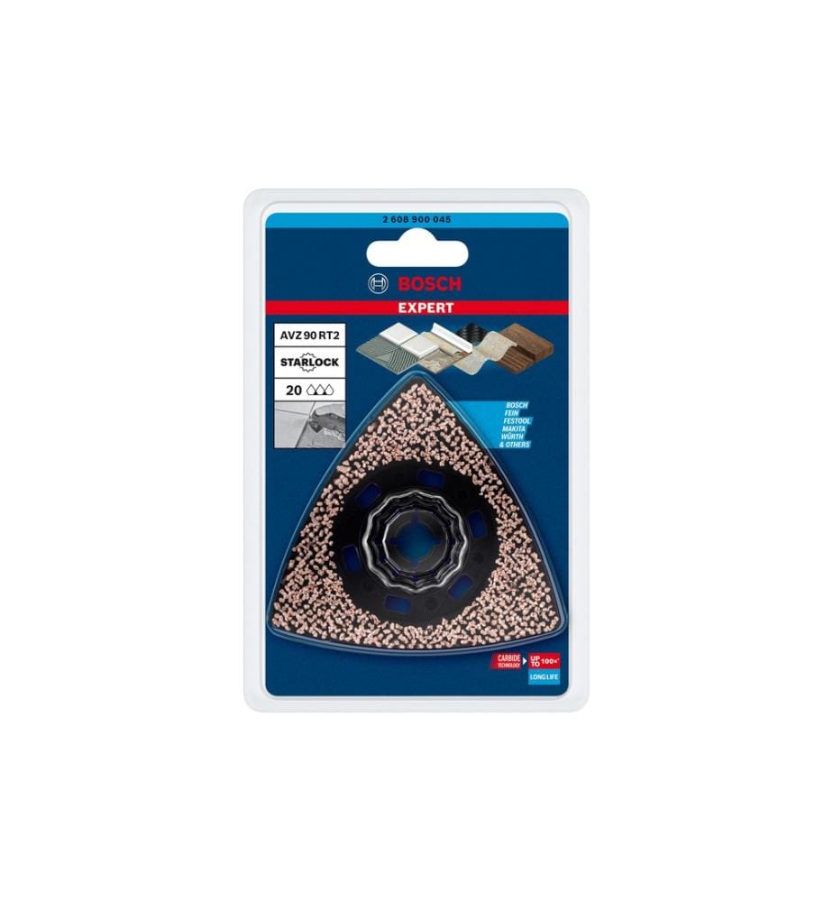 BOSCH - Professional Plaque d'affûtage Expert Starlock AVZ 90 RT2, 90 mm, carbure
