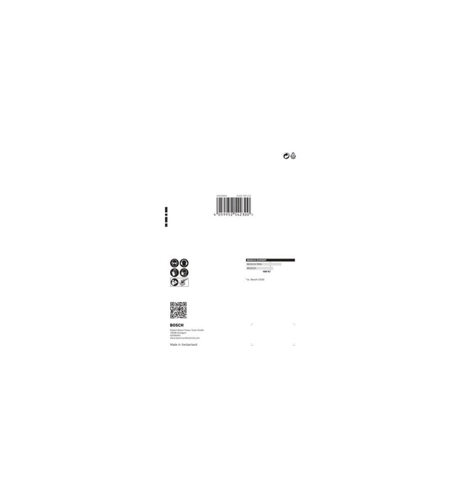 BOSCH - Professional Papier de verre EXPERT C470, 115 x 107 mm, G 80, 10 pcs.