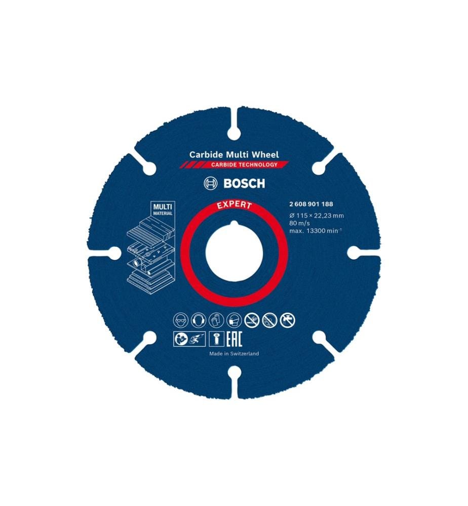 BOSCH - Professional Disque à trancher EXPERT Carbide Multi Wheel, 115 mm