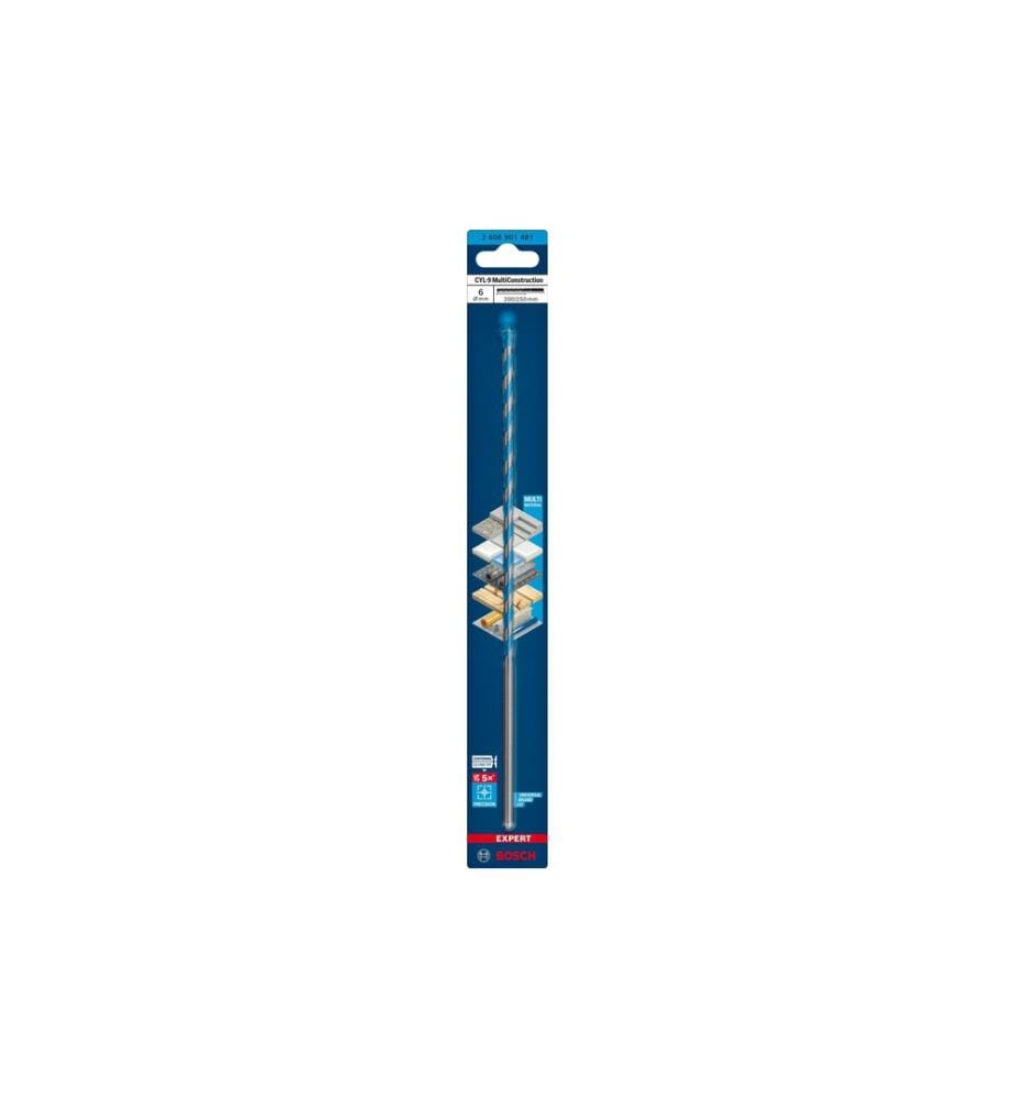 BOSCH - Professional Foret EXPERT CYL-9 MultiConstruction, 6 x 200 x 250 mm