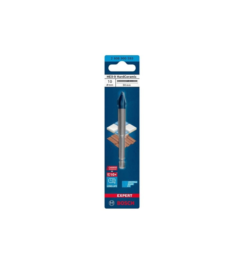 BOSCH - Professional Foret Expert HEX-9 HardCeramic, 10 x 90 mm