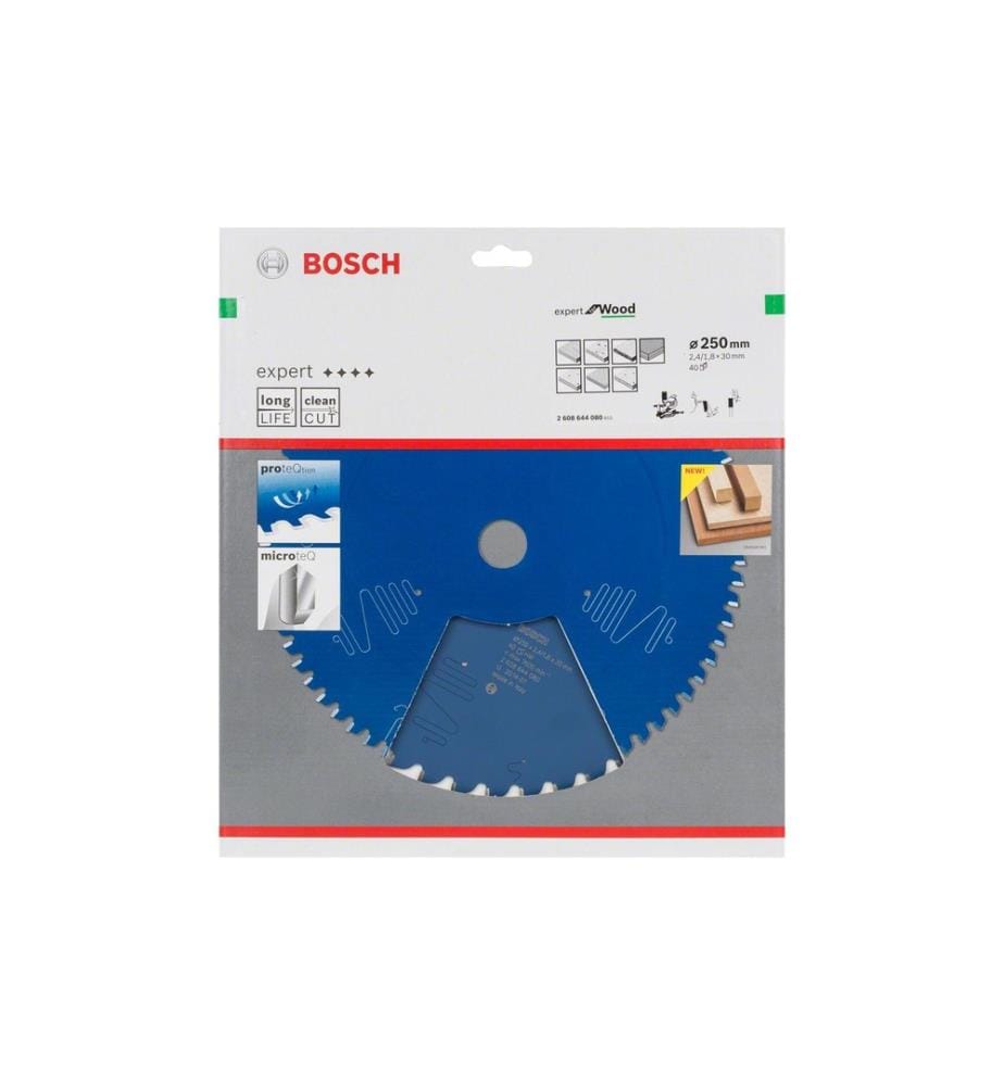 BOSCH - Professional Kreissägeblatt Expert for Wood, 250 x 30 x 2.4 mm, Z 40
