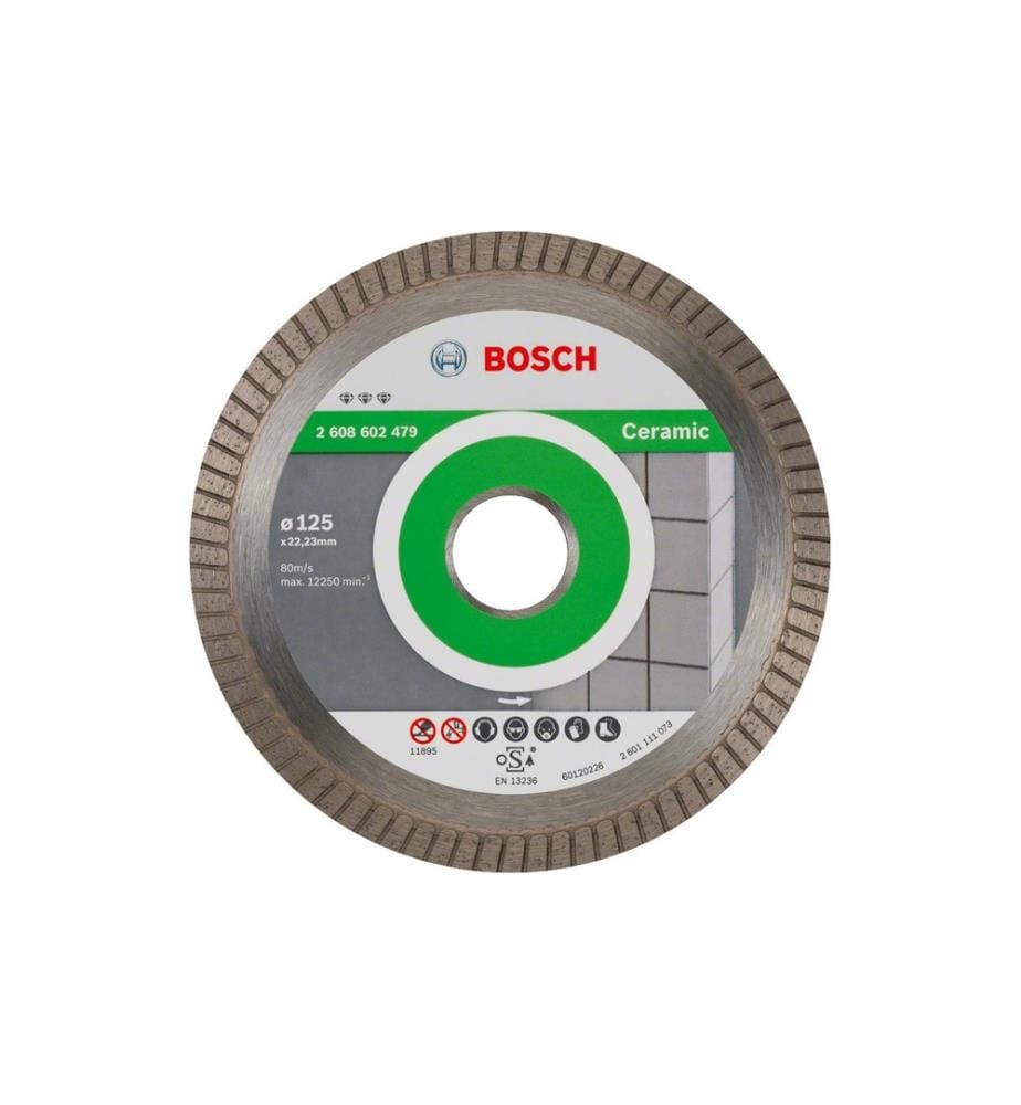 BOSCH - Professional Disque à tronçonner diamanté Best for Ceramic, 125 x 1.4 x 7 mm