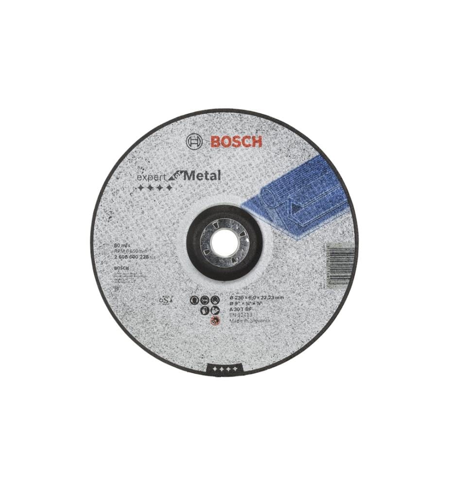 BOSCH - Professional Disque à ébarder coudé Expert for Metal, 230 mm