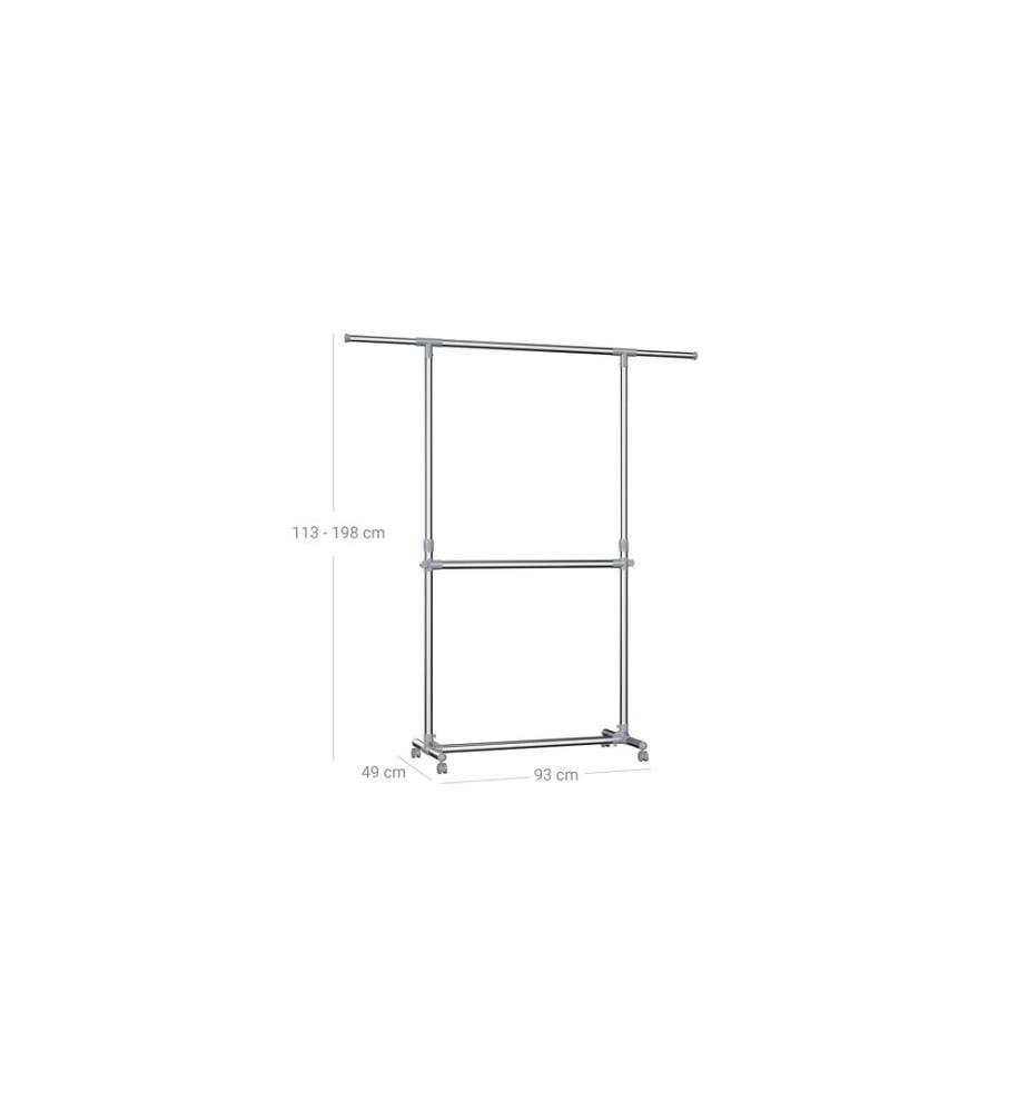 Songmics - Porte-manteau 101 - 166 cm, métal